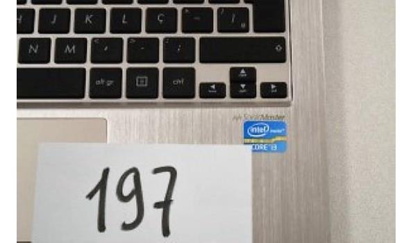 laptop ASUS,Intel Core i3, 500Gb, zonder lader, met gebruikssporen, paswoord niet gekend, werking niet gekend